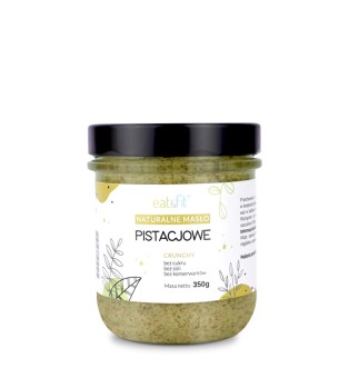 Naturalne masło orzechowe z pistacji - pasta pistacjowa crunchy 350g