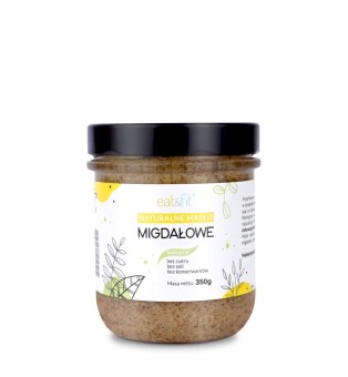 Naturalne masło orzechowe z migdałów - pasta migdałowa smooth 350g