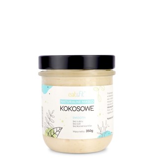 Naturalne masło orzechowe z orzechów kokosa - pasta kokosowa smooth 350g