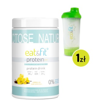 Zestaw wybrany odżywka białkowa PROTEIN + shaker eco&fit za 1 zł