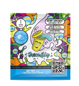 Suplement diety JuicedUp bezkofeinowy Sour Twist 1 porcja