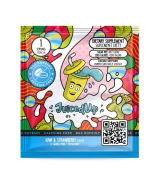 Suplement diety JuicedUp bezkofeinowy o smaku Kiwi -Truskawka 1 porcja