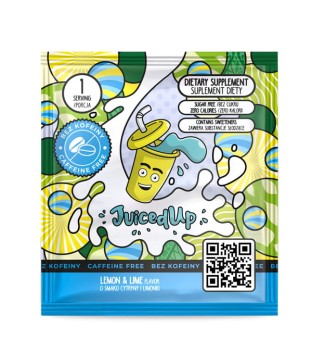 Suplement diety JuicedUp bezkofeinowy o smaku Cytryna - Limonka 1 porcja