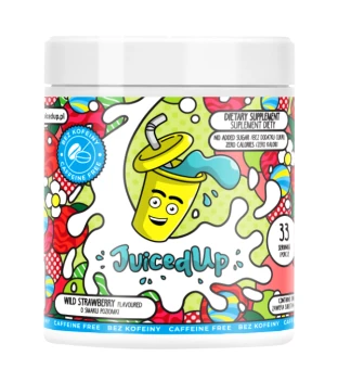 Suplement diety JuicedUp bezkofeinowy o smaku POZIOMKA 33 porcje