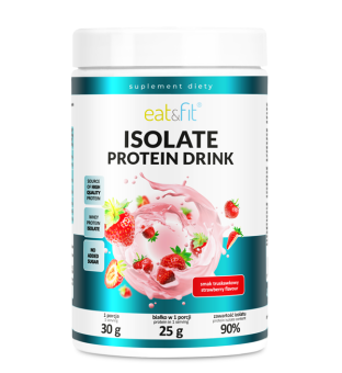 Odżywka białkowa Isolate Protein 480g i 16 porcji smak truskawkowy